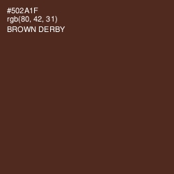 #502A1F - Brown Derby Color Image